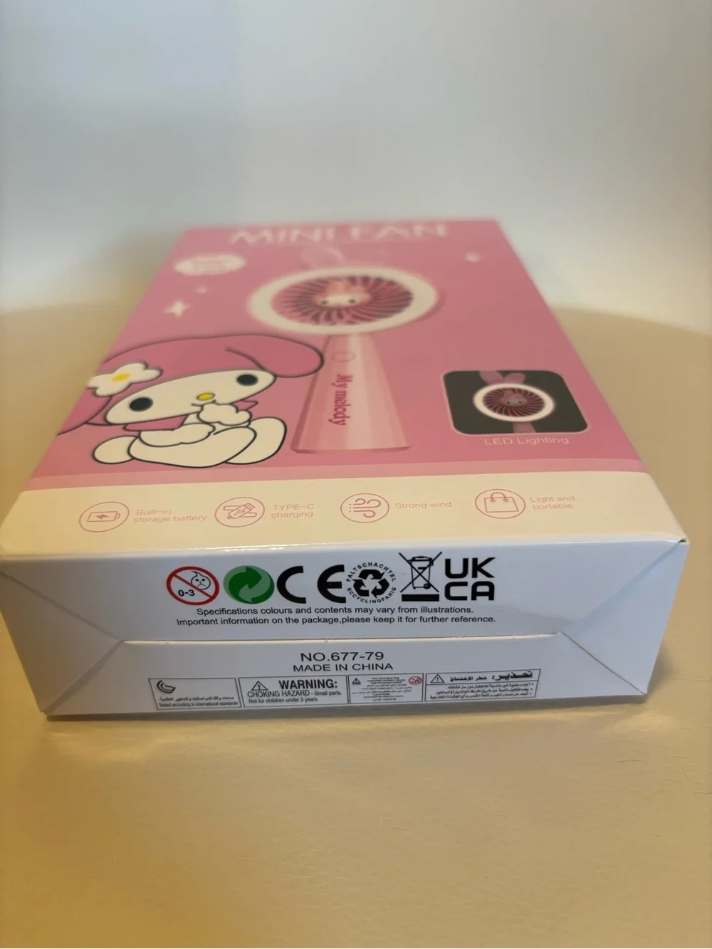 My Melody Mini Fan Portable charge